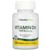 Thực phẩm chức năng NaturesPlus Vitamin D3 25 mcg (1.000 IU) 180 Softgels 097467010420