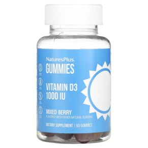 Thực phẩm chức năng NaturesPlus Vitamin D3 Gummies Mixed Berry 1.000 IU 60 Gummies 097467104044