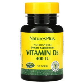 Thực phẩm chức năng NaturesPlus Water-Dispersible Vitamin D3 400 IU 90 Tablets 097467009912