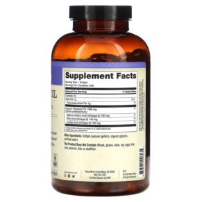 NatureWise Flaxseed Oil 240 Softgels 3 Thực phẩm bổ sung NatureWise Flaxseed Oil 240 Softgels 858081006035