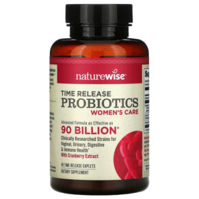 Thực phẩm chức năng NatureWise Time Release Probiotics Women's Care 40 Time Release Caplets 858081006301