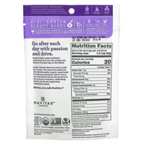 Thực phẩm bổ sung Navitas Organics Organic Acai Powder 4 oz (113 g) 858847000291