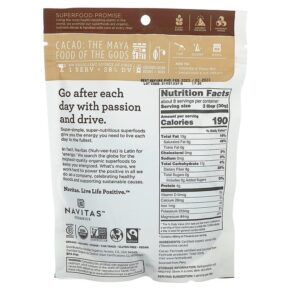 Thực phẩm bổ sung Navitas Organics Organic Cacao Nibs 8 oz (227 g) 858847000680