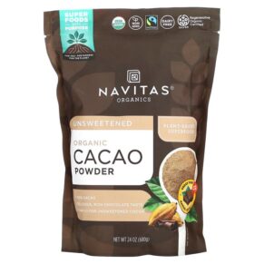 Thực phẩm chức năng Navitas Organics Organic Cacao Powder Unsweetened 24 oz (680 g) 811961020910