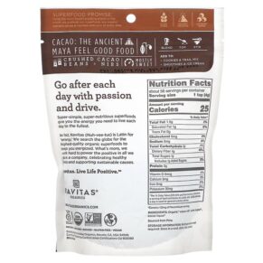 Thực phẩm bổ sung Navitas Organics Organic Cacao Sweet Nibs 8 oz (227 g) 811961021313