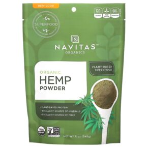 Thực phẩm chức năng Navitas Organics Organic Hemp Powder 12 oz (340 g) 858847000420