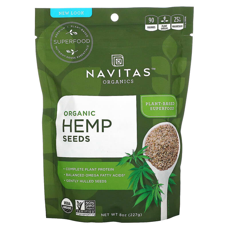 Navitas Organics Organic Hemp Seeds 8 oz (227 g) 8 Thực phẩm chức năng Navitas Organics Organic Hemp Seeds 8 oz (227 g) 858847000147