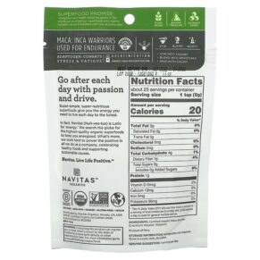 Thực phẩm bổ sung Navitas Organics Organic Maca Gelatinized 4 oz (113 g) 811961020224