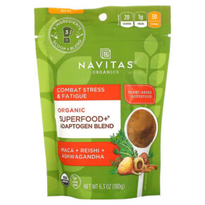 Thực phẩm chức năng Navitas Organics Organic Superfood+ Adaptogen Blend Maca + Reishi + Ashwagandha 6.3 oz (180 g) 811961022389