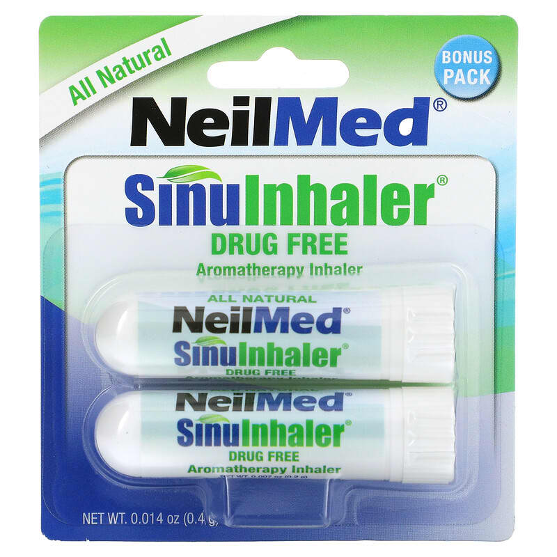 NeilMed SinuInhaler Aromatherapy Inhaler Drug Free 2 Inhalers 0.014 oz (0.4 g) 2 Thực phẩm bổ sung NeilMed SinuInhaler Aromatherapy Inhaler Drug Free 2 Inhalers 0.014 oz (0.4 g) 705928010079