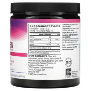 Thực phẩm bổ sung NeoCell Super Collagen Peptides Type 1 & 3 Berry Lemon 6.7 oz (190 g) 016185129900