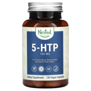 Thực phẩm chức năng Nested Naturals 5-HTP 100 mg 120 Vegan Capsules 852446007095