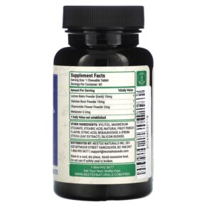 Thực phẩm bổ sung Nested Naturals Luna Kids Sleep Aid Tropical Berry 60 Chewable Tablets 852446007118
