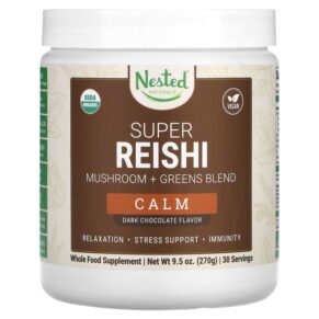 Thực phẩm chức năng Nested Naturals Super Reishi Calm Dark Chocolate 9.5 oz (270 g) 852446007699
