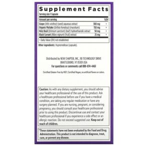 Thực phẩm bổ sung New Chapter Blood Pressure Balance 60 Vegan Capsules 727783004093