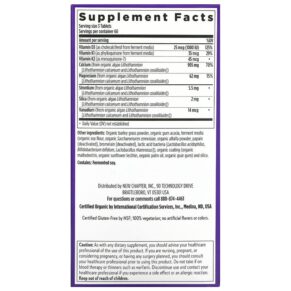 Thực phẩm bổ sung New Chapter Bone Strength Take Care 180 Vegetarian Slim Tablets 727783004215