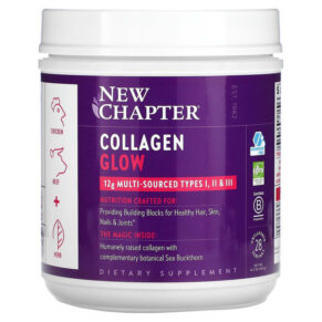 Thực phẩm chức năng New Chapter Collagen Glow Unflavored 12.2 oz (345 g) 727783902481