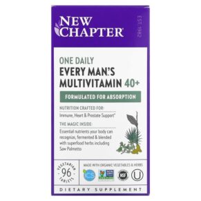 Thực phẩm chức năng New Chapter Every Man's One Daily 40+ Multivitamin 96 Vegetarian Tablets 727783003737