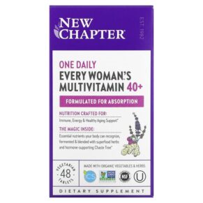 Thực phẩm chức năng New Chapter Every Woman's One Daily 40+ Multivitamin 48 Vegetarian Tablets 727783003669