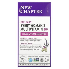 Thực phẩm chức năng New Chapter Every Woman's One Daily 40+ Multivitamin 96 Vegetarian Tablets 727783003645