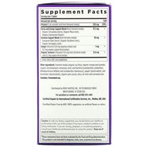 Thực phẩm bổ sung New Chapter Fermented Activated C Complex 180 Vegetarian Tablets 727783006318