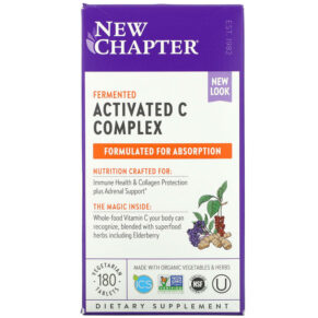 Thực phẩm chức năng New Chapter Fermented Activated C Complex 180 Vegetarian Tablets 727783006318