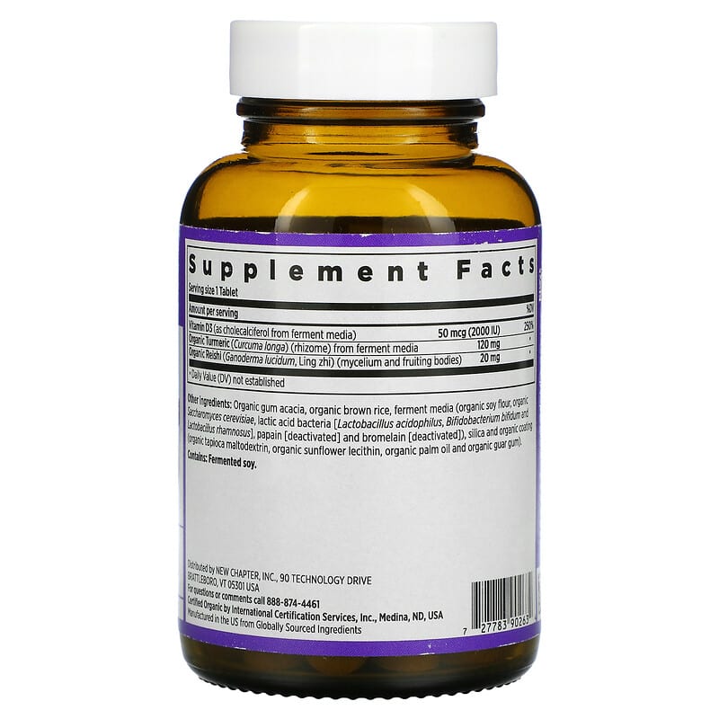 New Chapter Fermented Vitamin D3 2.000 IU 60 Vegetarian Tablets 2 Thực phẩm bổ sung New Chapter Fermented Vitamin D3 2.000 IU 60 Vegetarian Tablets 727783902634