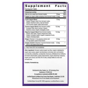 Thực phẩm bổ sung New Chapter Fermented Zinc Complex 90 Vegetarian Tablets 727783903563