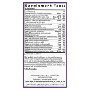 Thực phẩm bổ sung New Chapter One Daily Multivitamin 72 Vegetarian Tablets 727783003607
