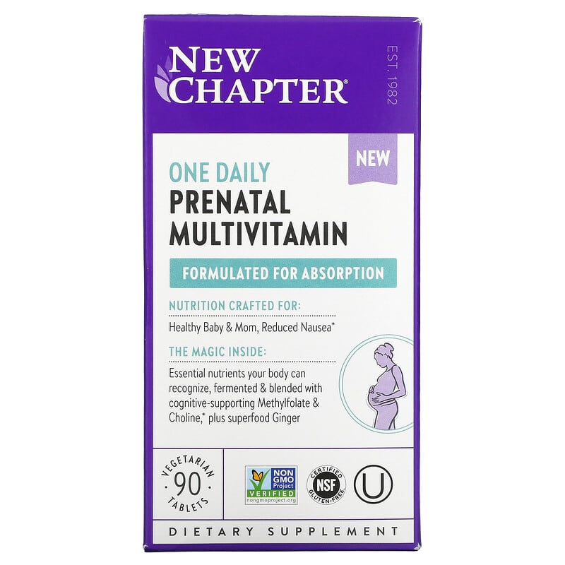 New Chapter One Daily Prenatal Multivitamin 90 Vegetarian Tablets 8 Thực phẩm chức năng New Chapter One Daily Prenatal Multivitamin 90 Vegetarian Tablets 727783903327