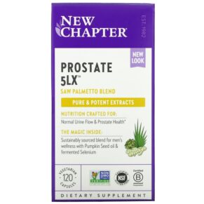 Thực phẩm chức năng New Chapter Prostate 5LX 120 Vegetarian Capsules 727783900685