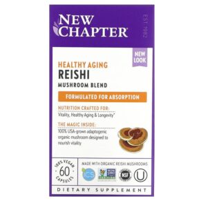 Thực phẩm chức năng New Chapter Reishi 60 Vegan Capsules 727783002358