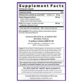 Thực phẩm bổ sung New Chapter Weight Management Probiotic 10 Billion CFU 60 Vegan Capsules 727783902320