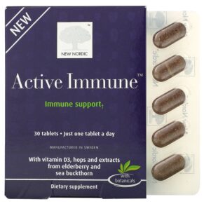 Thực phẩm chức năng New Nordic US Inc Active Immune Immune Support 30 Tablets 741805000108