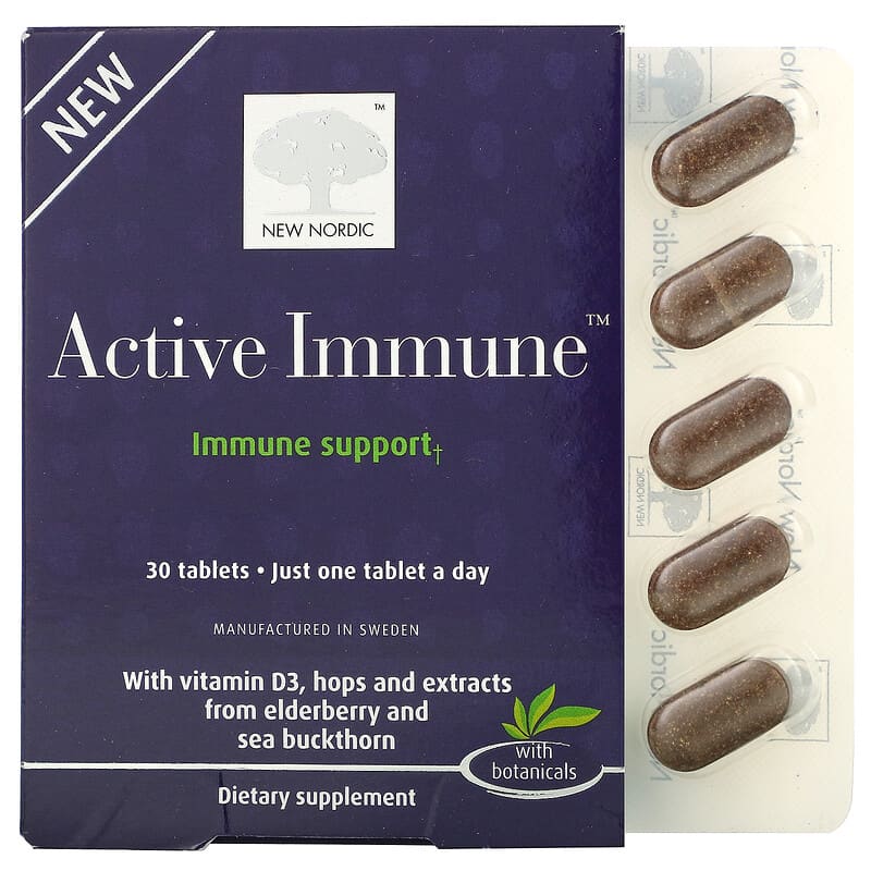 New Nordic US Inc Active Immune Immune Support 30 Tablets 8 Thực phẩm chức năng New Nordic US Inc Active Immune Immune Support 30 Tablets 741805000108