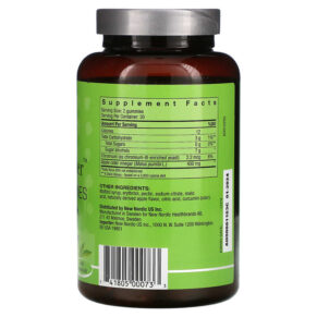 Thực phẩm bổ sung New Nordic US Inc Apple Cider Vegan Gummies Apple 60 Gummies 741805000733