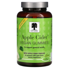 Thực phẩm chức năng New Nordic US Inc Apple Cider Vegan Gummies Apple 60 Gummies 741805000733