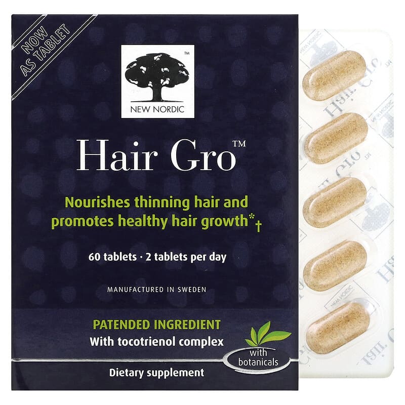 New Nordic US Inc Hair Gro 60 Tablets 8 Thực phẩm chức năng New Nordic US Inc Hair Gro 60 Tablets 741805747317