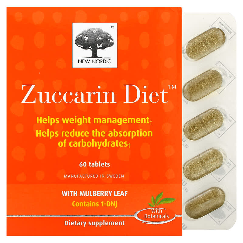 New Nordic US Inc Zuccarin Diet 60 Tablets 8 Thực phẩm chức năng New Nordic US Inc Zuccarin Diet 60 Tablets 741805720211