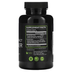 Thực phẩm bổ sung Nobi Nutrition Premium Green Tea Extract Fat Burner with EGCG 60 Capsules 850018274029