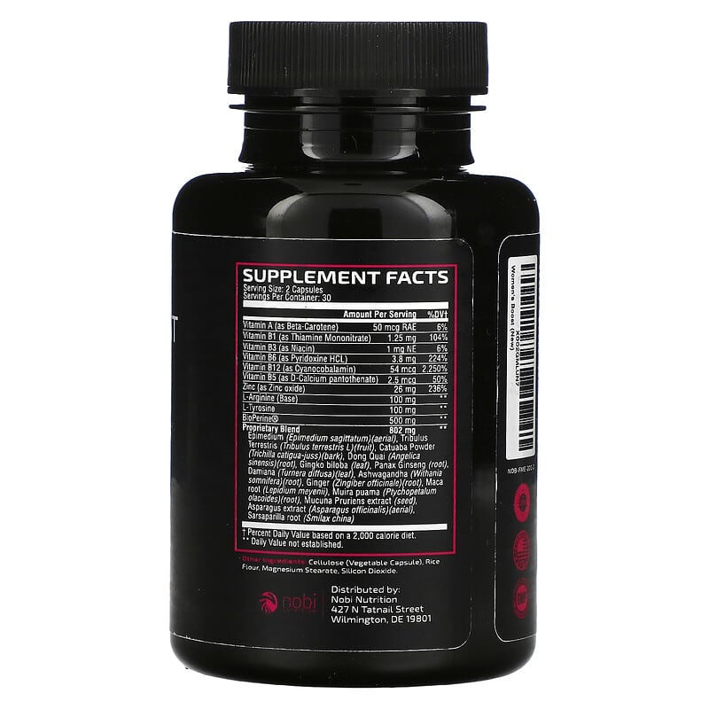 Nobi Nutrition Women's Boost 60 Capsules 2 Thực phẩm bổ sung Nobi Nutrition Women's Boost 60 Capsules 850018274289