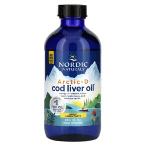 Thực phẩm chức năng Nordic Naturals Arctic-D Cod Liver Oil Lemon 8 fl oz (237 ml) 768990587832