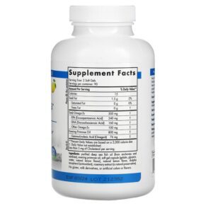 Thực phẩm bổ sung Nordic Naturals Balanced Omega Lemon 830 mg 180 Softgels 768990505010