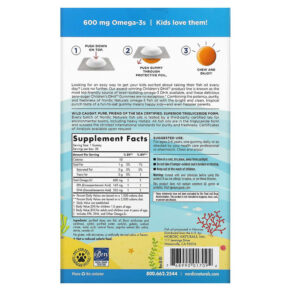 Thực phẩm bổ sung Nordic Naturals Children's DHA Gummies Ages 2-6 Tropical Punch 600 mg 30 Gummies 768990017094