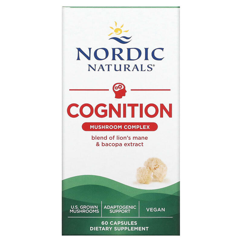 Nordic Naturals Cognition Mushroom Complex 60 Capsules 8 Thực phẩm chức năng Nordic Naturals Cognition Mushroom Complex 60 Capsules 768990015700