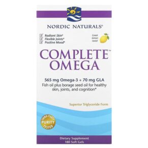 Thực phẩm chức năng Nordic Naturals Complete Omega Lemon 180 Soft Gels 768990037702