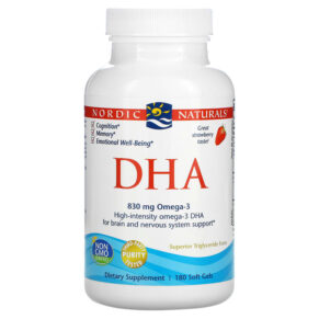 Thực phẩm chức năng Nordic Naturals DHA Strawberry 180 Soft Gels 768990037436