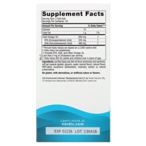 Thực phẩm bổ sung Nordic Naturals DHA Strawberry 90 Soft Gels 768990017438