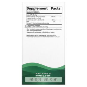 Thực phẩm bổ sung Nordic Naturals Energy Mushroom Complex 60 Capsules 768990015724