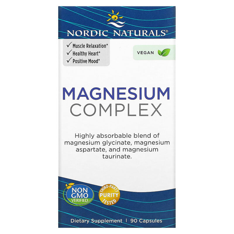 Nordic Naturals Magnesium Complex 90 Capsules 8 Thực phẩm chức năng Nordic Naturals Magnesium Complex 90 Capsules 768990015335